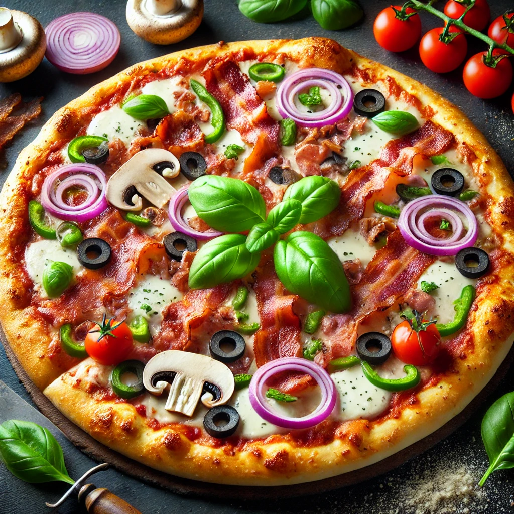 Recept za gurmansku pizzu sa slaninom